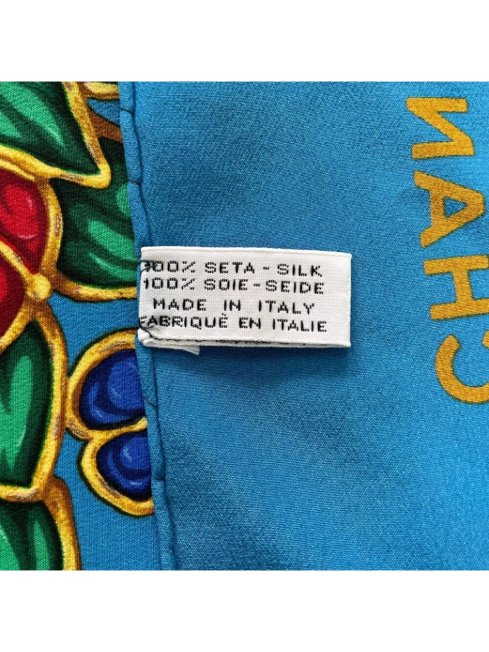 Chanel Large Scarf Silk Pattern Multicolor - Picture 12 of 12